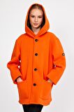 ALEXANDERGARDI KAPÜŞONLU İÇİ ŞARDONLU OVERSİZE HIRKA (E23-607 03)