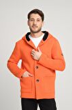 ALEXANDERGARDI KAPÜŞONLU İÇİ ŞARDONLU OVERSİZE HIRKA (E23-607 03)