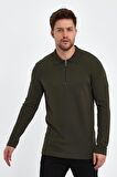 ALEXANDERGARDI FERMUARLI POLO YAKA KAZAK (E23-6702)