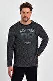 AEXANDERGARDI BASKILI YANI YIRTMAÇLI SWEATSHIRT (E23-75101)