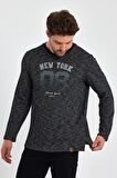 AEXANDERGARDI BASKILI YANI YIRTMAÇLI SWEATSHIRT (E23-75101)