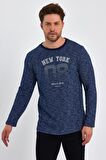 AEXANDERGARDI BASKILI YANI YIRTMAÇLI SWEATSHIRT (E23-75101)