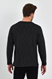 AEXANDERGARDI BASKILI YANI YIRTMAÇLI SWEATSHIRT (E23-75101)