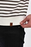 ALEXANDERGARDI BİSİKLET YAKA ÇİZGİLİ SWEATSHİRT(E23-761A-ERK)