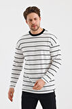 ALEXANDERGARDI ÇİZGİLİ REGULAR FİT SWEATSHIRT (E24-00158)