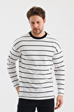 ALEXANDERGARDI ÇİZGİLİ REGULAR FİT SWEATSHIRT (E24-00158)