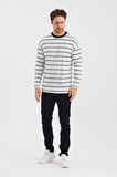 ALEXANDERGARDI ÇİZGİLİ REGULAR FİT SWEATSHIRT (E24-00158)