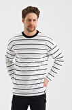 ALEXANDERGARDI ÇİZGİLİ REGULAR FİT SWEATSHIRT (E24-00158)