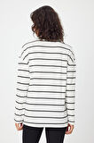 ALEXANDERGARDI ÇİZGİLİ OVERSIZE SWEATSHIRT (E24-00158)