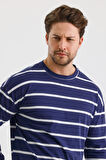 ALEXANDERGARDI ÇİZGİLİ REGULAR FİT SWEATSHIRT (E24-00158)