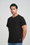 ALEXANDERGARDI BİSİKLET YAKA FİTİLLİ REGULAR FİT T-SHİRT (E24-083 00)