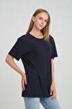 ALEXANDERGARDI BİSİKLET YAKA FİTİLLİ COMFORT FİT T-SHİRT (E24-08301)