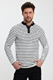 ALEXANDERGARDI DÜĞMELİ ERKEK SWEATSHİRT (E24-72803-ERK)
