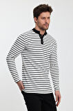 ALEXANDERGARDI DÜĞMELİ ERKEK SWEATSHİRT (E24-72803-ERK)