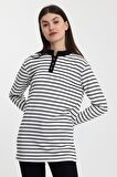 ALEXANDERGARDI DÜĞMELİ  SWEATSHİRT (E24-72803-KDN)