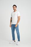 ALEXANDERGARDI FİTİLLİ V YAKA REGULAR FİT T-SHİRT (E24-74602)