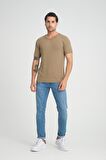 ALEXANDERGARDI FİTİLLİ V YAKA REGULAR FİT T-SHİRT (E24-74602)