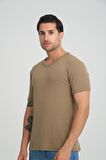 ALEXANDERGARDI FİTİLLİ V YAKA REGULAR FİT T-SHİRT (E24-74602)