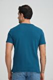 ALEXANDERGARDI FİTİLLİ V YAKA REGULAR FİT T-SHİRT (E24-74602)