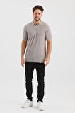 ALEXANDERGARDI DÜĞMELİ POLO YAKA REGULAR FİT T-SHIRT (E24-EZE-26)