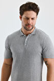 ALEXANDERGARDI DİK ÇİZGİLİ POLO YAKA SLİM FİT TRİKO T-SHIRT (E24-EZE-25)