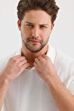 ALEXANDERGARDI ÇİZGİLİ POLO YAKA REGULAR FİT T-SHIRT (E24-EZE-32)