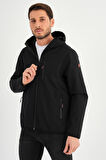ALEXANDERGARDI FERMUARLI İÇİ POLARLI SU İTİCİ SOFTSHELL KUMAŞ KAPÜŞONLU MONT (E24-MNT-01)