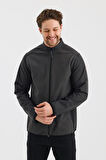 ALEXANDERGARDI DİK YAKA FERMUARLI ASTARSIZ İÇİ POLAR SU İTİCİ SOFTSHELL KUMAŞ MONT (E24-MNT-02)