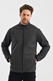 ALEXANDERGARDI DİK YAKA FERMUARLI ASTARSIZ İÇİ POLAR SU İTİCİ SOFTSHELL KUMAŞ MONT (E24-MNT-02)