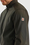 ALEXANDERGARDI DİK YAKA FERMUARLI ASTARSIZ İÇİ POLAR SU İTİCİ SOFTSHELL KUMAŞ MONT (E24-MNT-02)