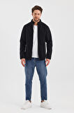 ALEXANDERGARDI DİK YAKA FERMUARLI ASTARSIZ İÇİ POLAR SU İTİCİ SOFTSHELL KUMAŞ MONT (E24-MNT-02)