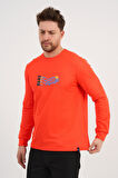 ALEXANDERGARDI Bisiklet Yaka Baskılı Uzun Kollu Sweatshirt (E25-724A)