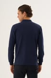 Hakim Yaka Yarım Fermuarlı Erkek Sweatshirt