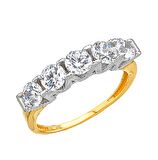 Harem Altın 14 Ayar Altın Beştaş Yüzük E341