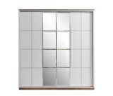 Efsane Sürgülü Gardırop Aynalı Elbise Dolabı 200x60x214