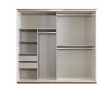 Efsane Sürgülü Gardırop Aynalı Elbise Dolabı 230x60x214
