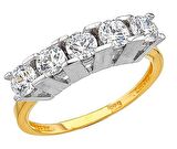 Harem Altın 14 Ayar Altın Beştaş Yüzük E346