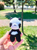 Amigurumi minik panda anahtarlık aksesuar hediyelik oyuncak Dukakidstoys 