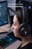 Delux Serisi Bluetooth Kulaklık Kafa Üstü HD10 Siyah Taşınabilir Cihaz Ses Ekipmanı