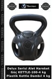 Delux Serisi Alet Hareket Güç KETTLE-100-4 kg Plastik Kettle Dambıl 4 kg
