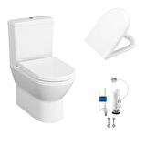 VitrA İntegra Kanalsız Rimex Klozet+VitrA Duroplas yavaş Kapak+VitrA Basmalı İç Takım