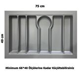 LİDER 75*49 Çekmece İçi Kepçelik ve 75*49 Kaşıklık İkili Set