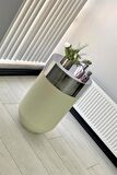 Dekoratif Krom Darbuka Beyaz Sehpa 70cm