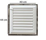 Ubm 40x44 Banyo Wc Havalandırma Menfezi Yapışkanlı (Cam Menfez Hediyeli)