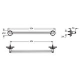 Vitra Base 300 Uzun Krom Havluluk A44109