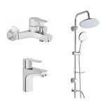 Artema Win S Banyo Bataryası + Lavabo Bataryası + Duxxa Bolero Duş Sistemi