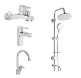 Artema Win S Banyo Bataryası + Lavabo Bataryası + Eviye Bataryası + Bolero Duş Seti