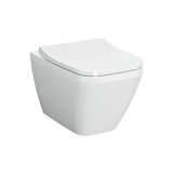 VitrA İntegra Square Rim-Ex Asma Klozet + Slim Duroplast Yavaş Kapak + Gömme Rezervuar  SET