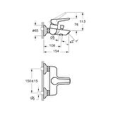 Artema Solid S Banyo Bataryası + Solid S Kuğu Lavabo Bataryası + Doppo Prime Lux Tepe Duş Sistemi