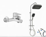 Artema Nora S Banyo Bataryası + Doppo Prime Lux Tepe Duş Sistemi